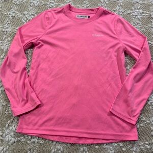 Magellan Girls Fish Gear Pink Graphic Print Long Sleeve T Shirt L 10/12